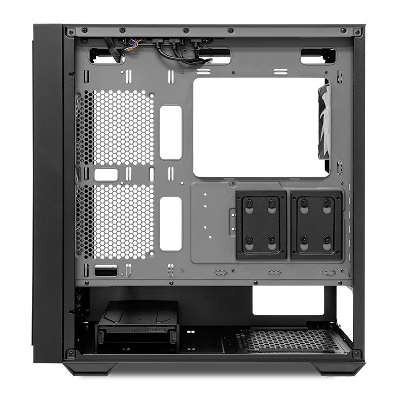 Gabinete Gamer Pichau Pegasus, RGB, Full-Tower, Lateral de Vidro, Com 4 Fans, Cinza e Preto, PG-PGSU-GR01