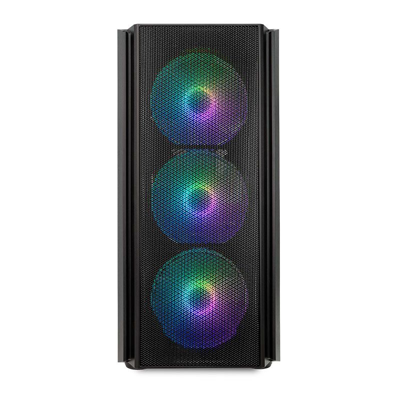 Gabinete Gamer Pichau Pulsar, RGB, Lateral de Vidro, Com 3 Fans RGB, Preto, PG-PSR-BRGB01