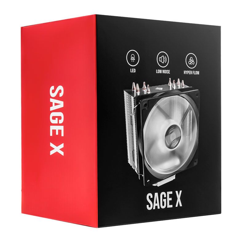 Cooler Para Processador Pichau Gaming Sage X Led Branco, PG-SGX-WHITE
