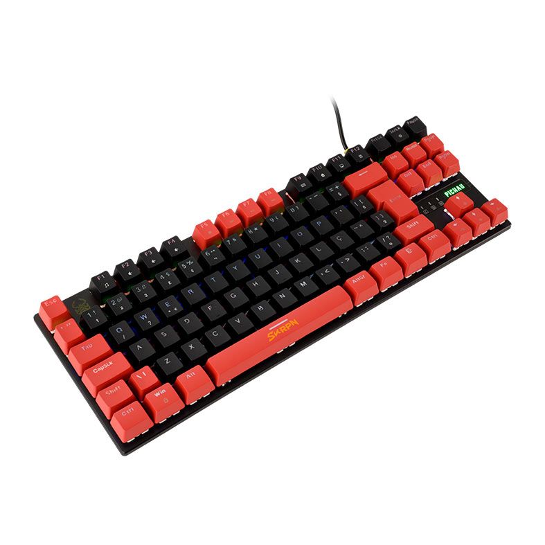 Combo Gamer Pichau Netuno Skorpion 4x1, Teclado Mecanico ABNT2, Mouse 12800DPI, Mousepad Medio, Headset Drivers 50mm, PG-SKP-BLK01