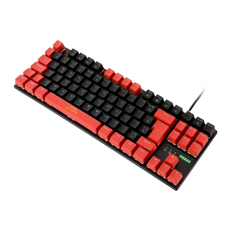 Combo Gamer Pichau Netuno Skorpion 4x1, Teclado Mecanico ABNT2, Mouse 12800DPI, Mousepad Medio, Headset Drivers 50mm, PG-SKP-BLK01