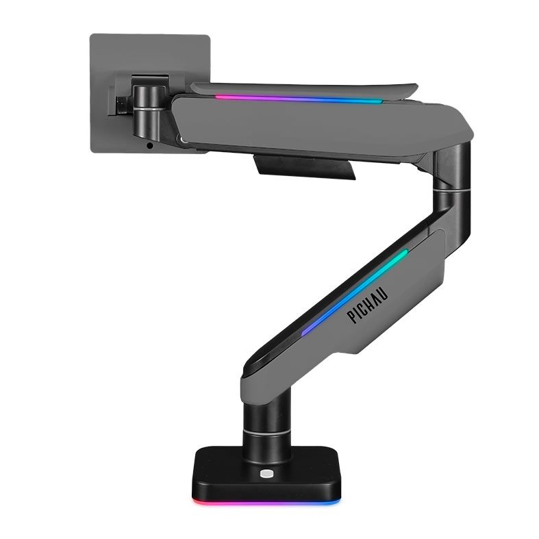 OPENBOX Suporte Articulado Para Monitor Pichau Serpens, 17 Pol a 49 Pol, RGB, Preto e Cinza, PG-SRPGR-RGB01