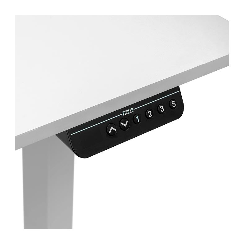 Mesa Pichau Starlift, Com Regulagem de Altura, 120cm, Branco, PG-STL-WH