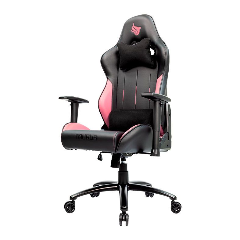 Cadeira Gamer Pichau Taurus, Preta e Rosa, PG-TAU-PNK01