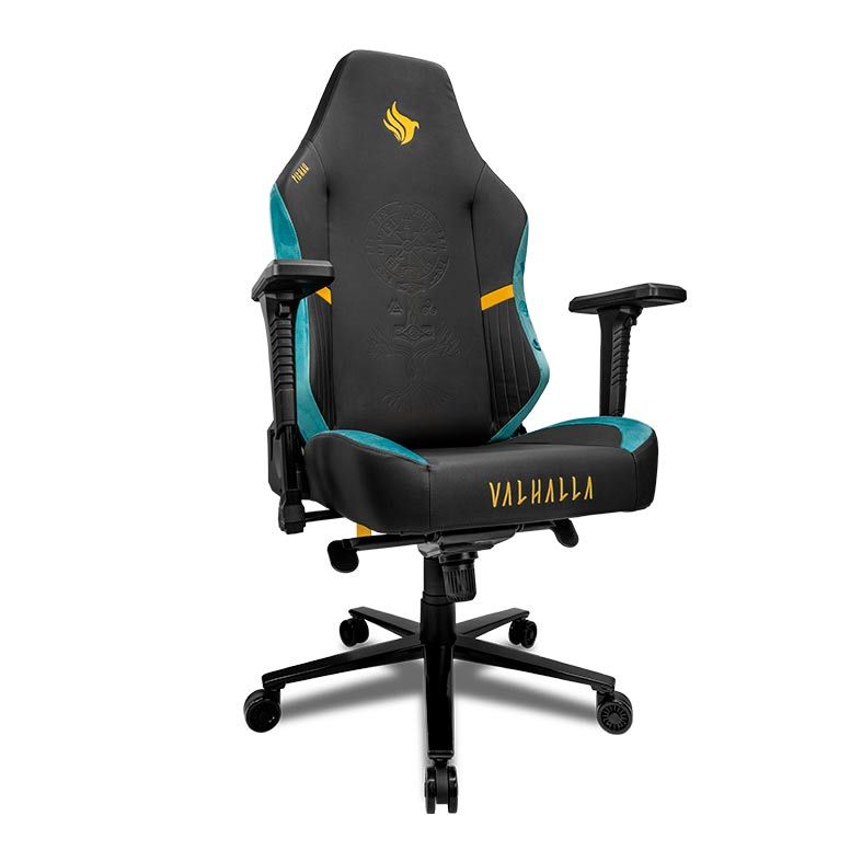 Cadeira Gamer Pichau Valhalla, Preto e Azul, PG-VHL-BK01