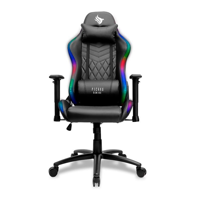 Cadeira Gamer Pichau Vienna RGB Preta, PG-VNA-RGB