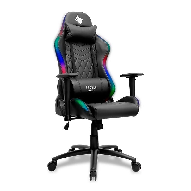 Cadeira Gamer Pichau Vienna RGB Preta, PG-VNA-RGB