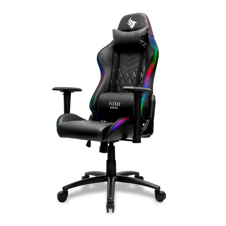 Cadeira Gamer Pichau Vienna RGB Preta, PG-VNA-RGB