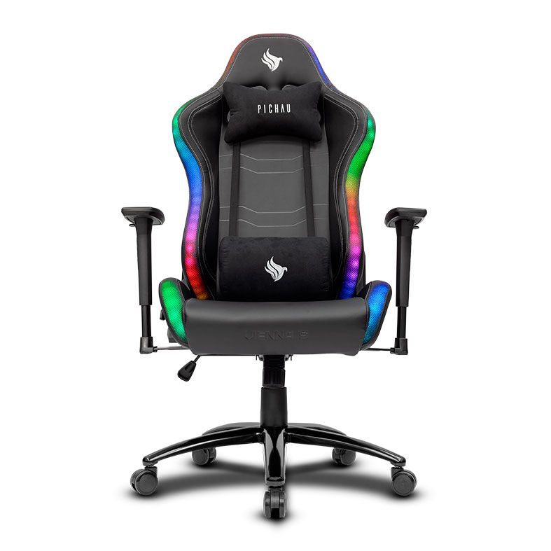 Cadeira Gamer Pichau Vienna S, RGB, Preto, PG-VNAS-RGB01