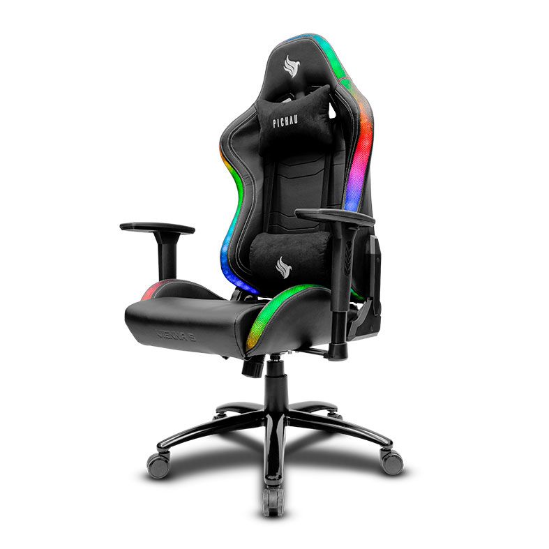 Cadeira Gamer Pichau Vienna S, RGB, Preto, PG-VNAS-RGB01