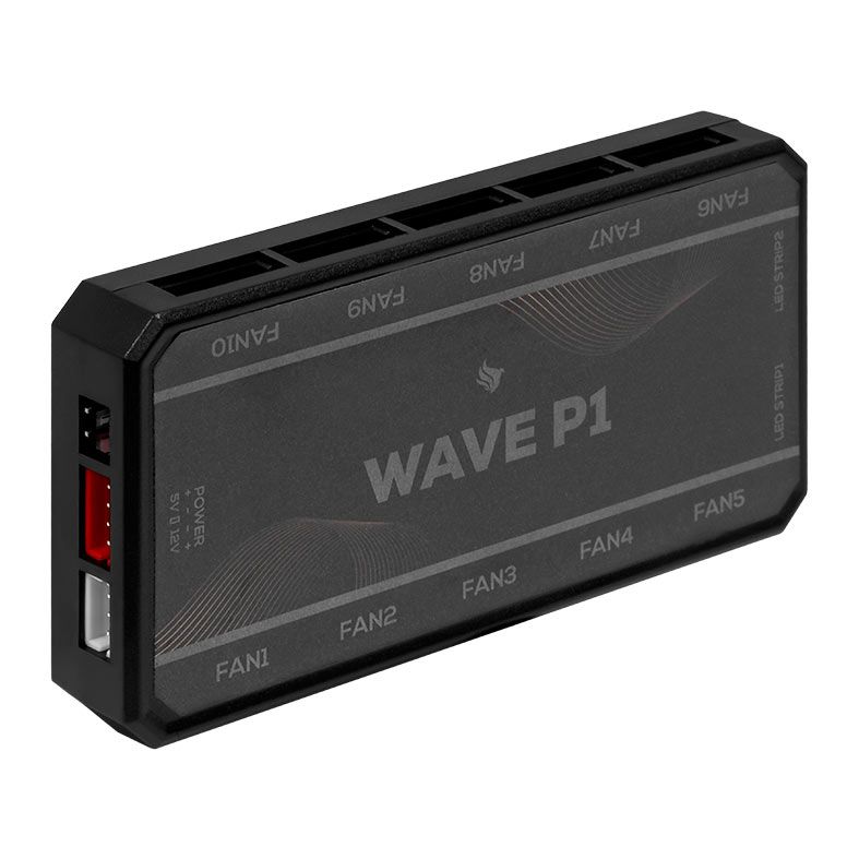 OPENBOX Kit Ventoinhas Pichau Wave P1, ARGB, 3x120mm, Preto, PG-WPRGB-BK01