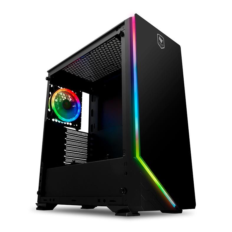 Gabinete Gamer Pichau Archangel RGB, Lateral e Frontal Vidro Temp, PGA-01-RGB