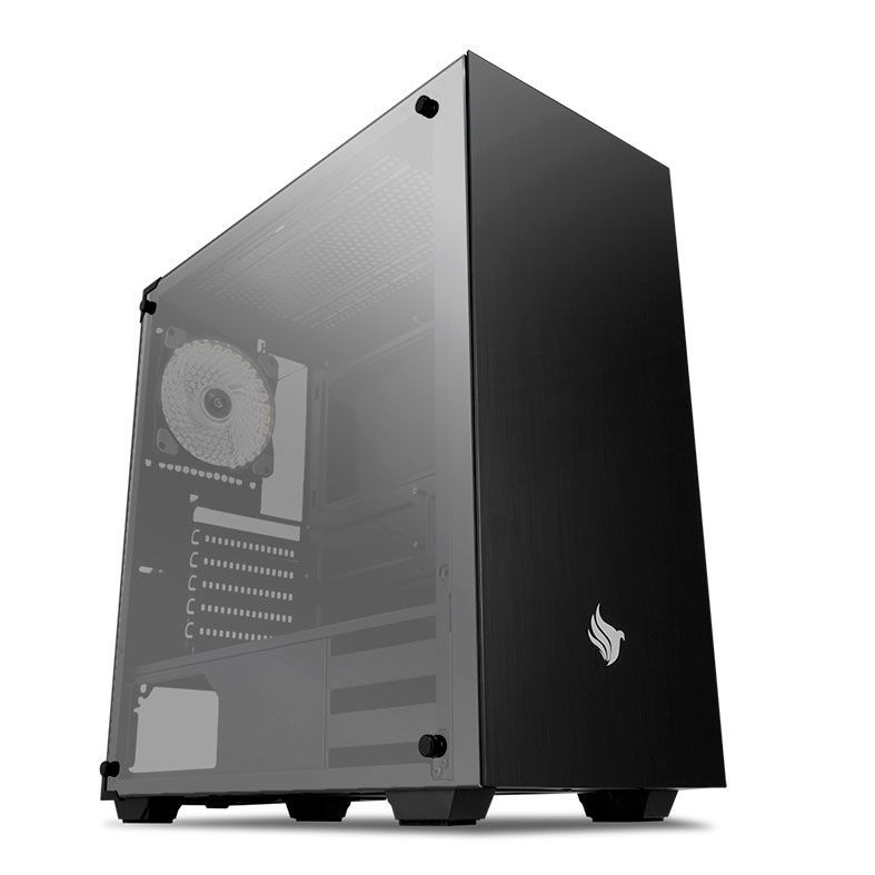 Gabinete Gamer Pichau Dragoon LED Branco, Lateral Vidro Temperado, PGD-01WHITE
