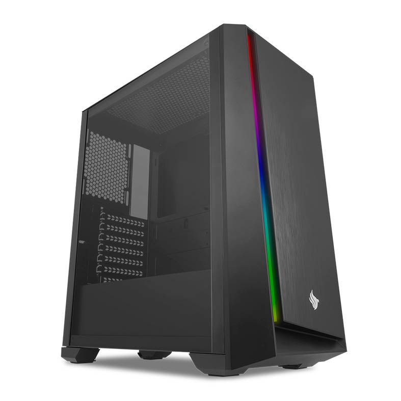Gabinete Gamer Pichau Dragoon R LED RGB Lateral em Vidro Temp, PGDR-01-RGB