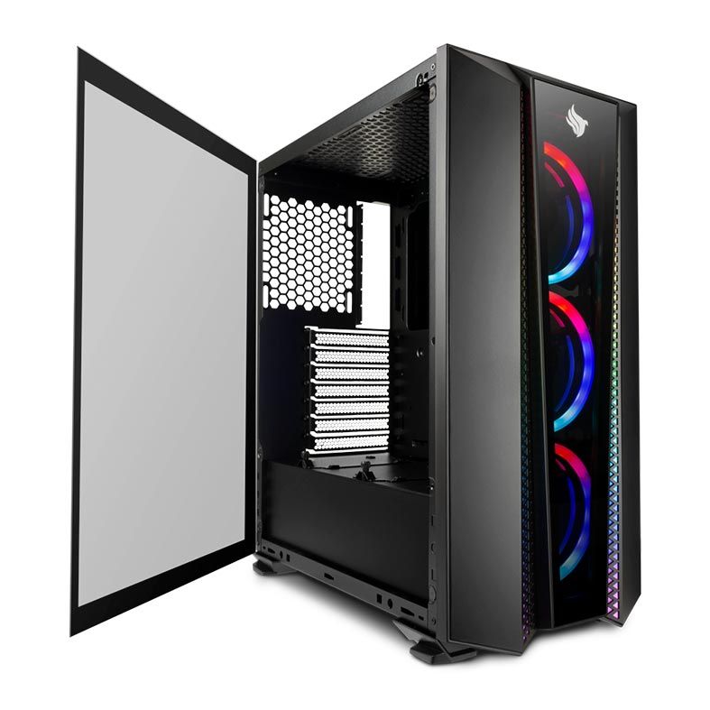 Gabinete Gamer Pichau Frillback X RGB Lateral Vidro, PGF-X01