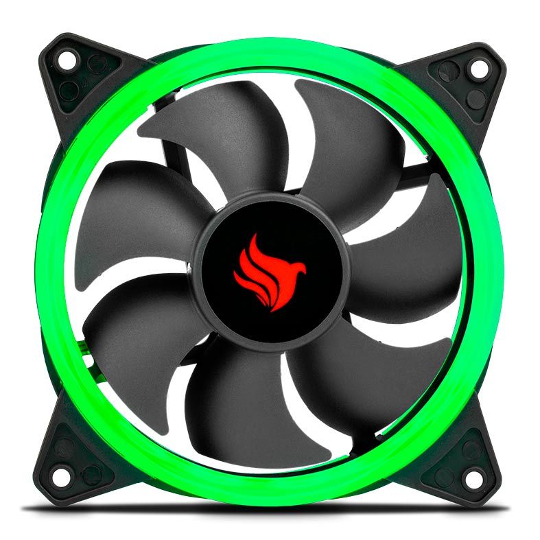 Ventoinha Pichau Gaming Feather 120mm Verde, PGFEA-GREEN