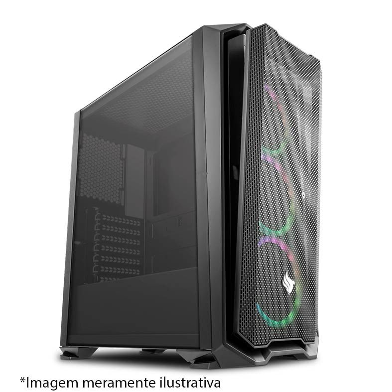 Gabinete Gamer Pichau Gadit Lateral em Vidro Temp, PGG-01R