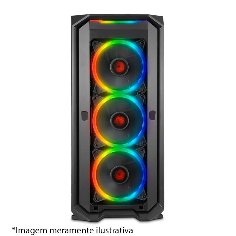 Gabinete Gamer Pichau Gadit Lateral em Vidro Temp, PGG-01R