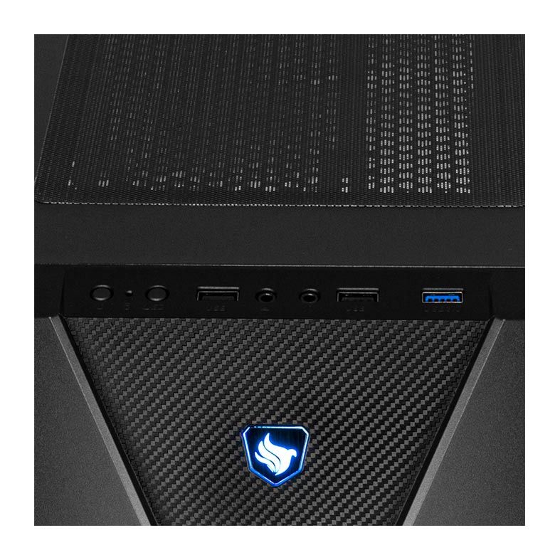 Gabinete Gamer Pichau Kronen RGB Lateral Vidro Temp, PGKN-01 RGB