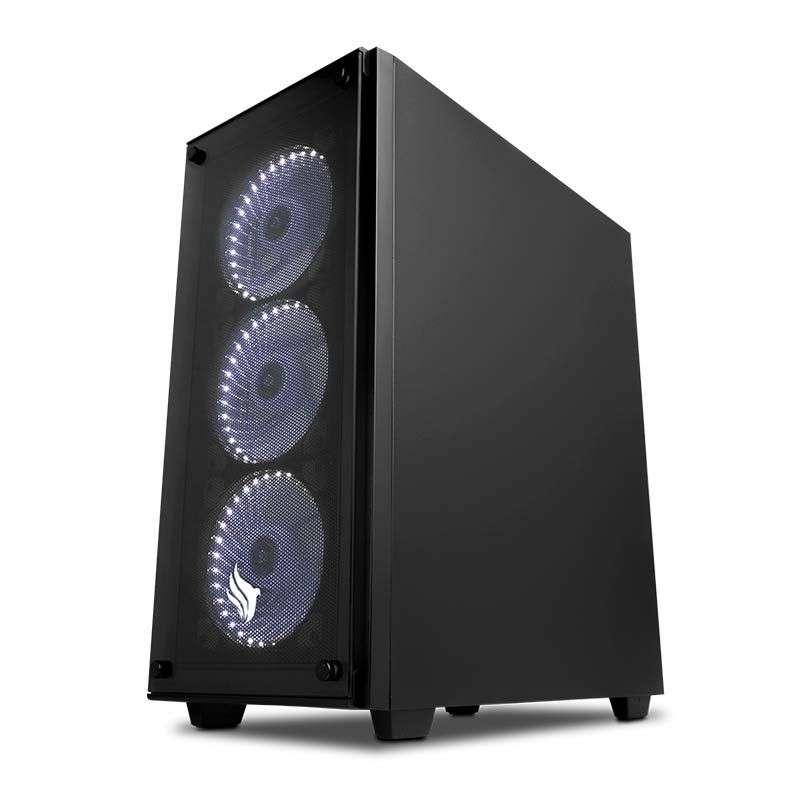 Gabinete Gamer Pichau Kazan Led Branco Lateral/Frontal Vidro Temp, PGKZ-01WHITE
