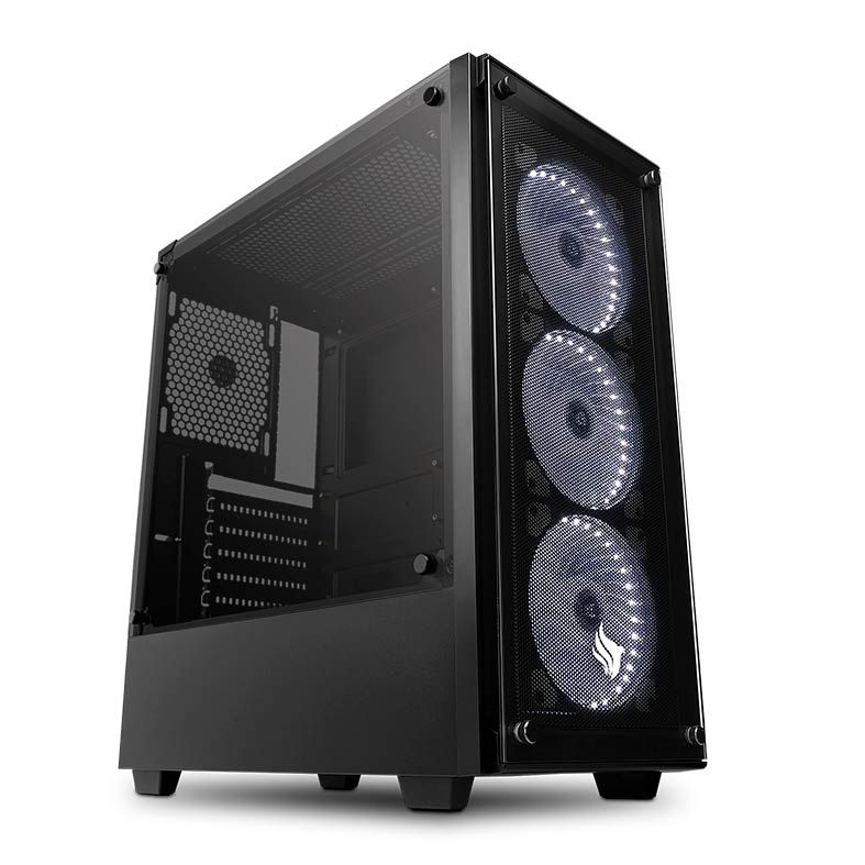 Gabinete Gamer Pichau Kazan Led Branco Lateral/Frontal Vidro Temp, PGKZ-01WHITE