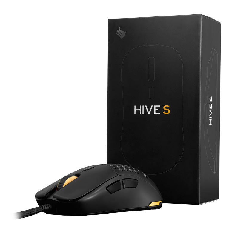 Mouse Gamer Pichau Hive S, RGB, 16000DPI, 6 Botoes. Preto, PGM-HVSRGB-BLK