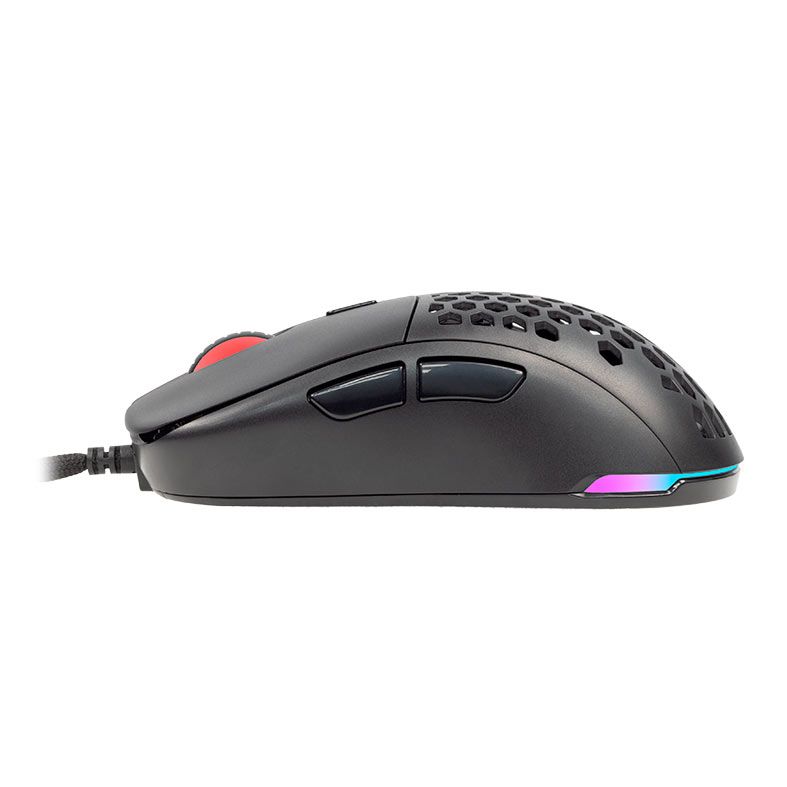 Mouse Gamer Pichau Hive S, RGB, 16000DPI, 6 Botoes. Preto, PGM-HVSRGB-BLK