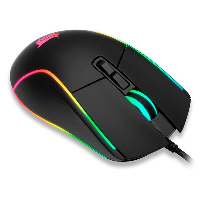 Mouse Gamer Pichau P301 RGB 4000DPI Preto, PGM-P301-RGB