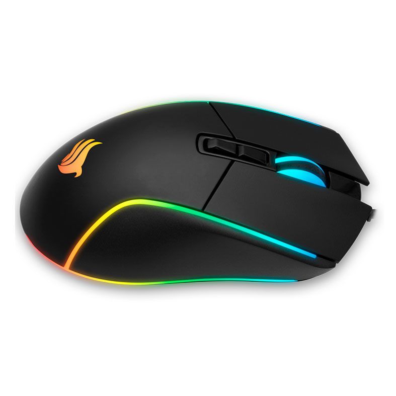 Mouse Gamer Pichau P301 RGB 4000DPI Preto, PGM-P301-RGB