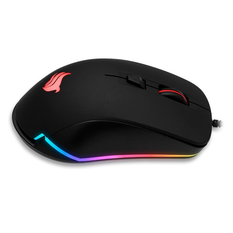 Mouse Gamer Pichau P501 RGB 10000DPI Preto, PGM-P501-RGB