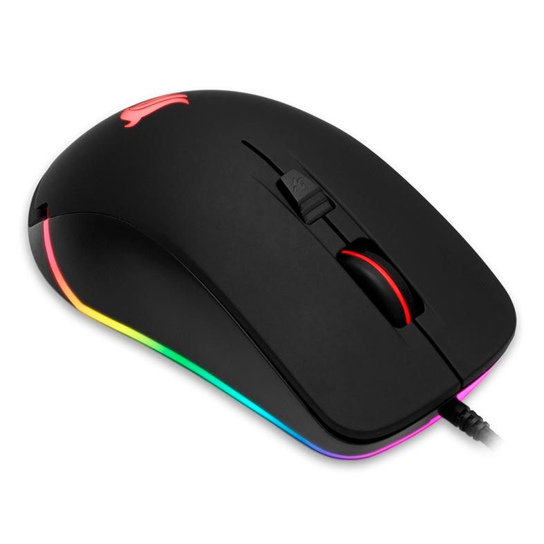 Mouse Gamer Pichau P501 RGB 10000DPI Preto, PGM-P501-RGB