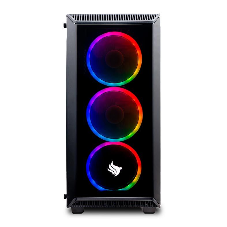 Gabinete Gamer Pichau Rostock LED RGB, Lateral Vidro Temperado, PGR-01RGB