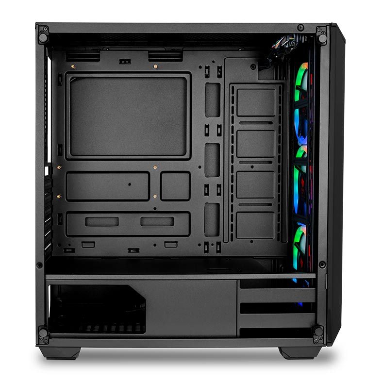 Gabinete Gamer Pichau Rostock LED RGB, Lateral Vidro Temperado, PGR-01RGB