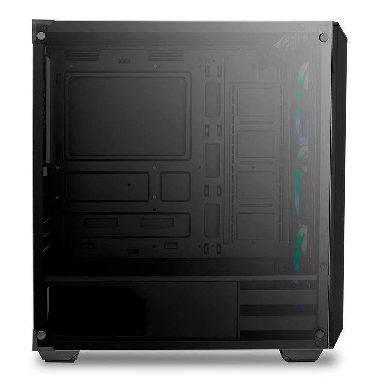 Gabinete Gamer Pichau Rostock LED RGB, Lateral Vidro Temperado, PGR-01RGB