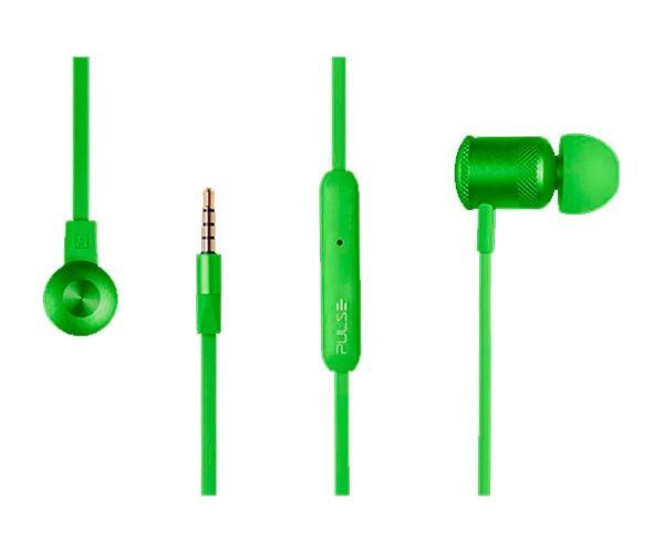 Fone de ouvido Pulse By Multi Verde Stereo Audio, PH189