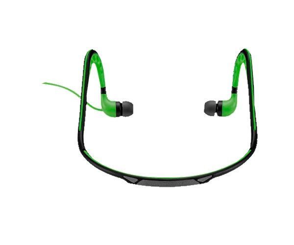 Fone de ouvido Pulse By Multi Preto como Verde Sport Earhook , PH202