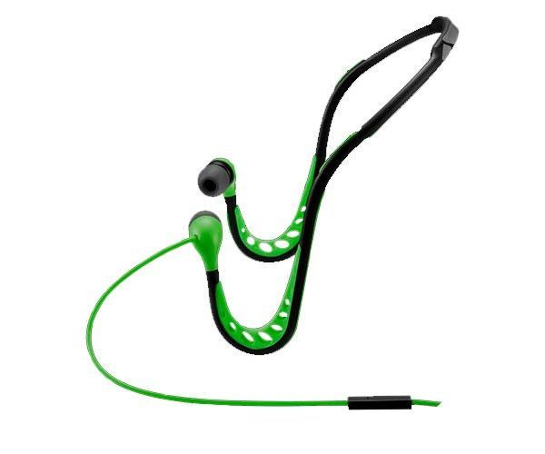Fone de ouvido Pulse By Multi Preto como Verde Sport Earhook , PH202