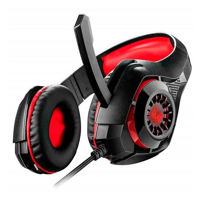 Headset Gamer Multi Warrior Rama P3+USB Preto/Vermelho, PH219