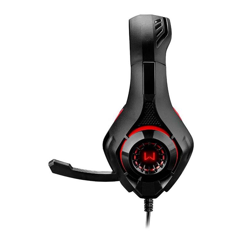 Headset Gamer Multi Warrior Rama P3+USB Preto/Vermelho, PH219