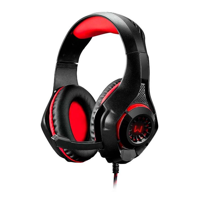 Headset Gamer Multi Warrior Rama P3+USB Preto/Vermelho, PH219