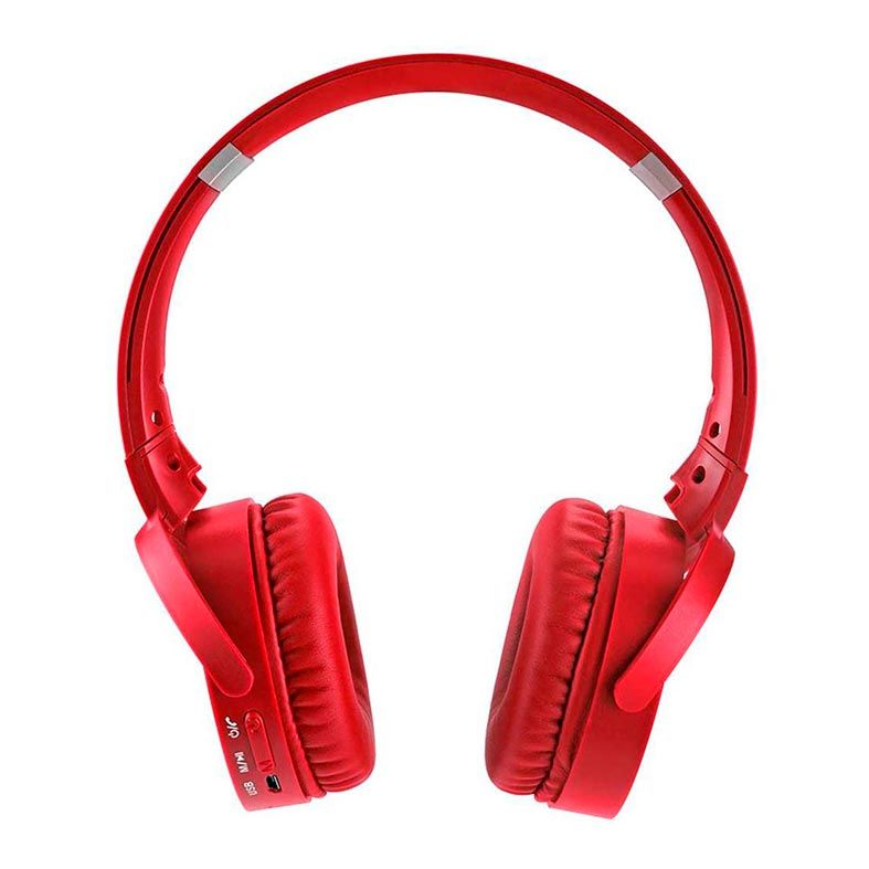 Fone de Ouvido Multi Bluetooth/SD/AUX/FM Vermelho, PH266
