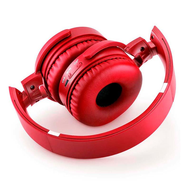 Fone de Ouvido Multi Bluetooth/SD/AUX/FM Vermelho, PH266