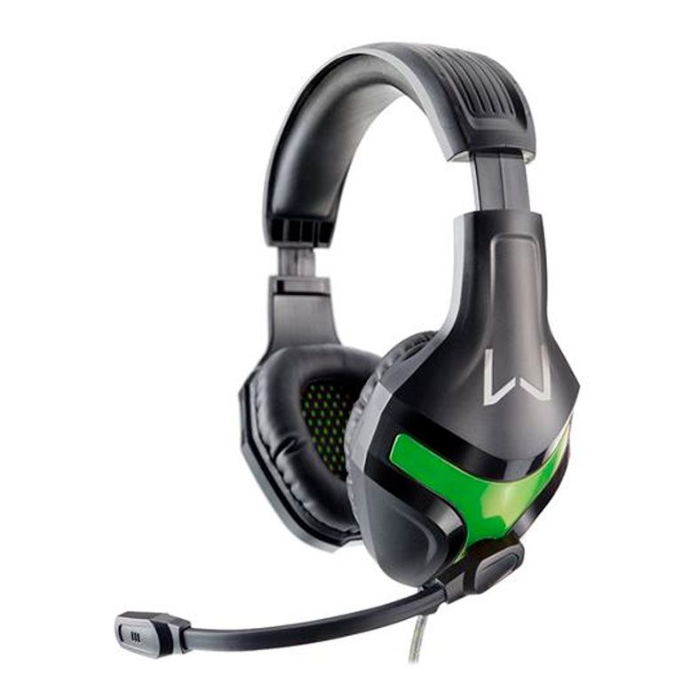 Headset Gamer Multi Warrior Harve Preto/Verde, PH298