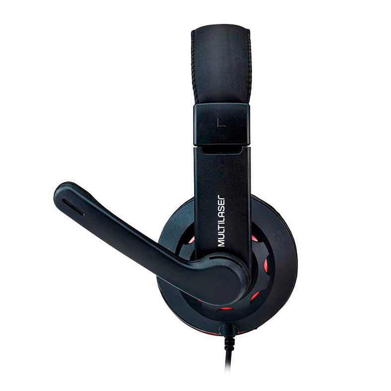 Headset Gamer Multi PH335, Som Stereo, Drivers 40mm, Preto/Vermelho, PH335