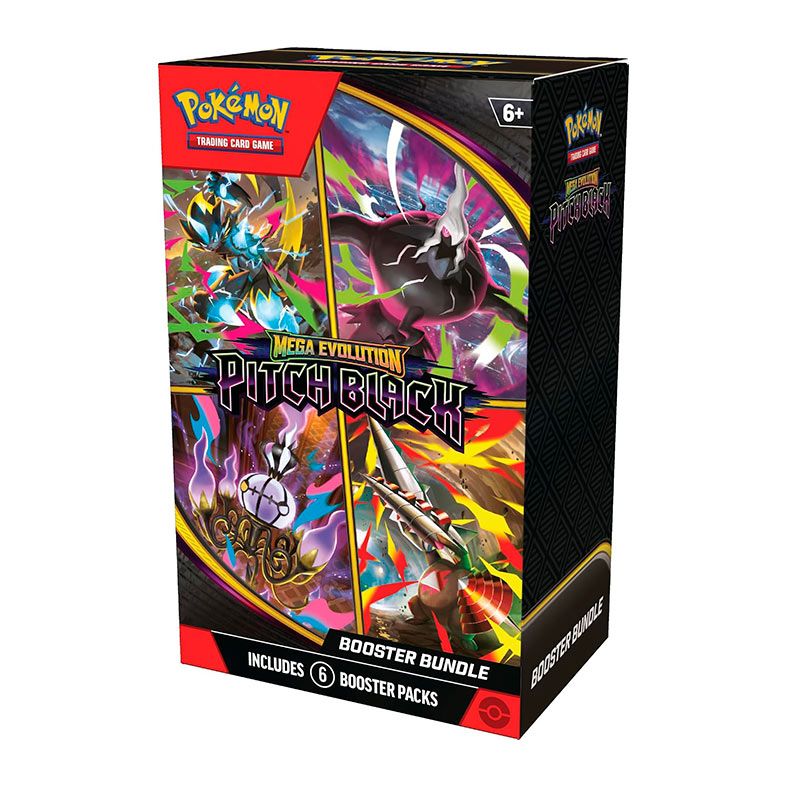Pokémon TCG, Mega Evolution Pitch Black, Booster Bundle, Inglês, 66 cartas, PKM181