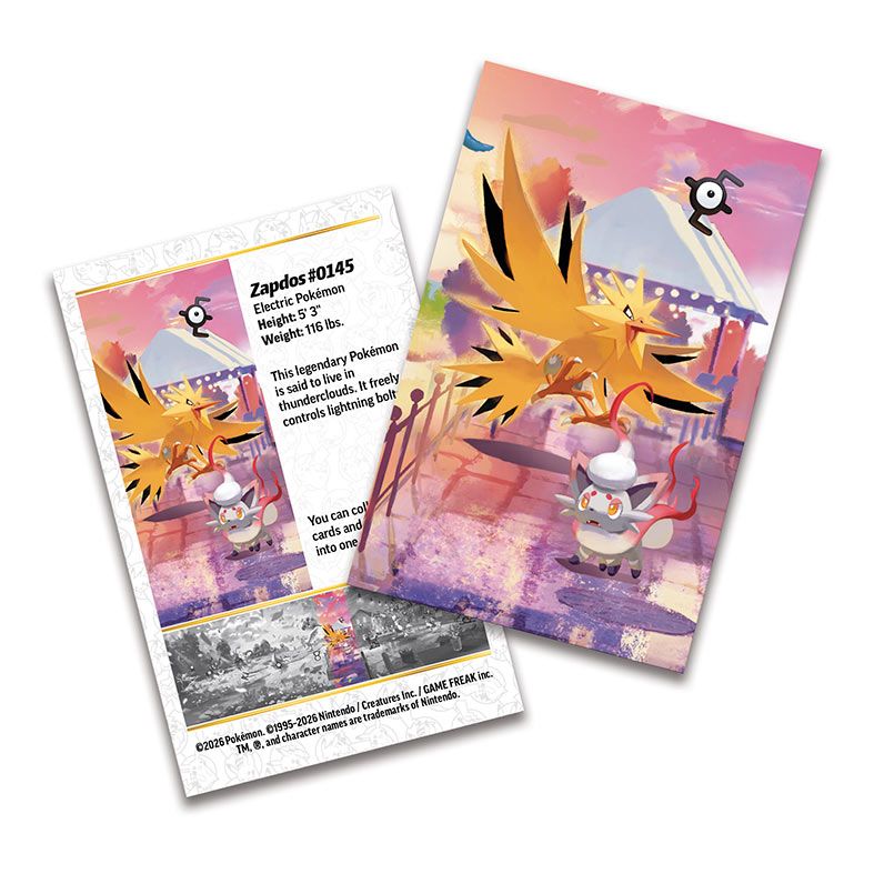 Pokémon TCG, 30th Mini Tins, Zapdos Night, 20 cartas, Inglês, PKM218