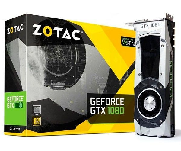 グラフィックボード・グラボ・ビデオカード ZOTAC GEFORCE GTX1080 8GB 256BIT Placa de Vídeo Zotac Geforce GTX 1080 FOUNDERS EDITION 8GB GDDR5X