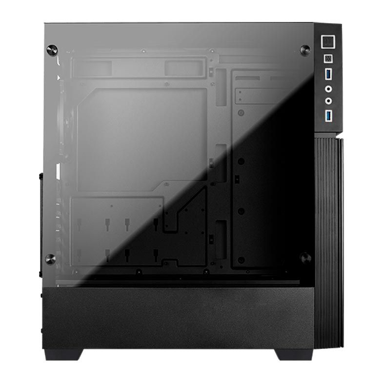 Gabinete AeroCool Playa RGB Preto Lateral/Frontal Vidro, PLAYA-G-BK-V1