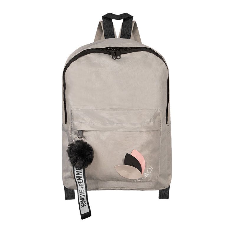 Mochila Polaqi, Nylon, Cinza, PLQ-BPC-2409