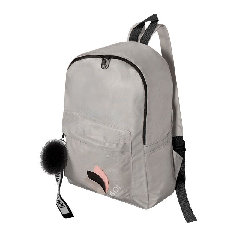 Mochila Polaqi, Nylon, Cinza, PLQ-BPC-2409